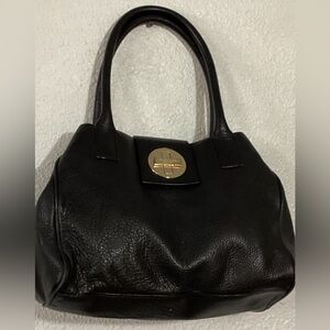 Kate Spade black leather shoulder bag